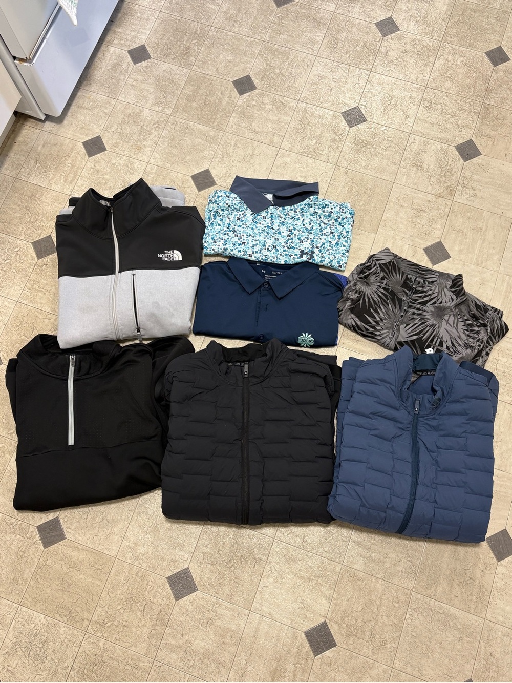 The North Face Under Armour Bad Birdie Adidas golf lot polos vests jacket XL-2XL